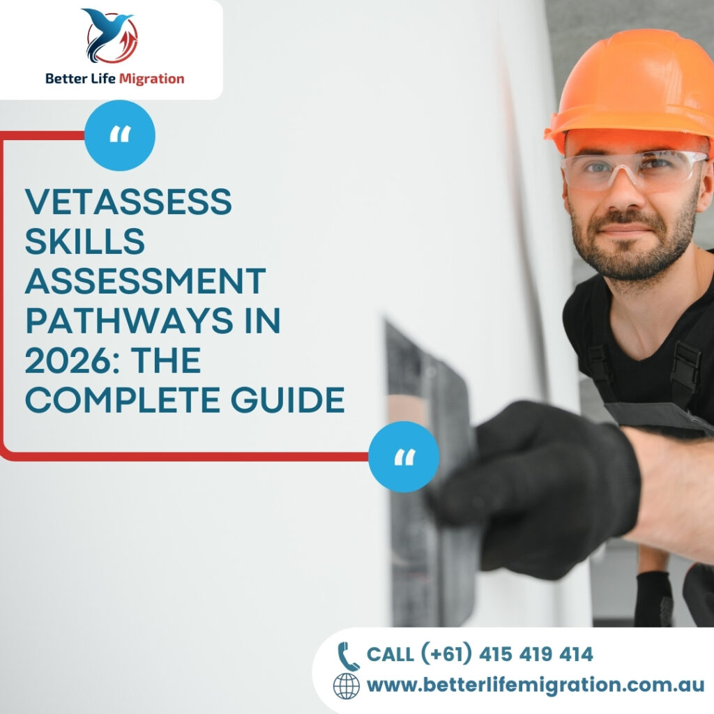 VETASSESS skills assessment pathways 2026 guide showing trade professional at work