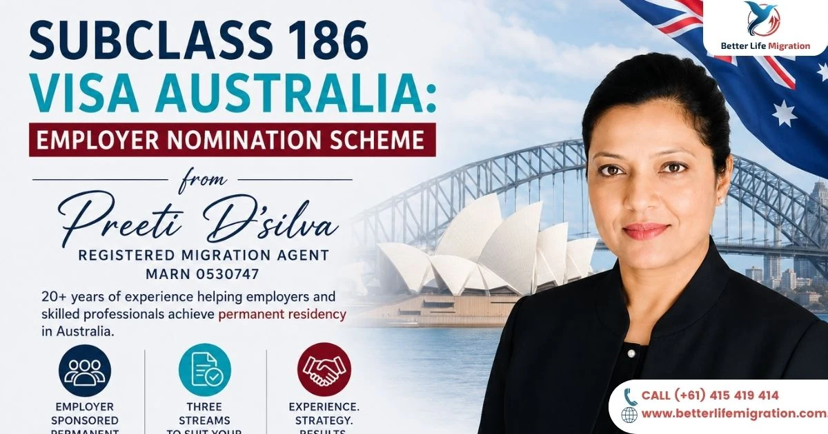 You are currently viewing Subclass 186 Visa Australia: Employer Nomination Scheme from Preeti D’silva 