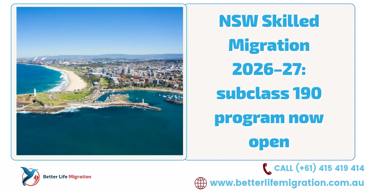 Read more about the article NSW State Sponsorship 2026–27: 190 Visa Program Opens